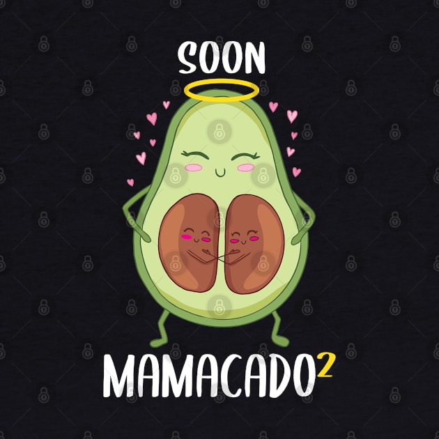 Soon Mamacado x2 Twins Mom To Be Cute Avocado Pregnancy Announcement by Rebrand